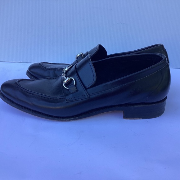 Black Meermin Silver Horse Bit Goodyear Welted Loafers 9.5 - Picture 4 of 9